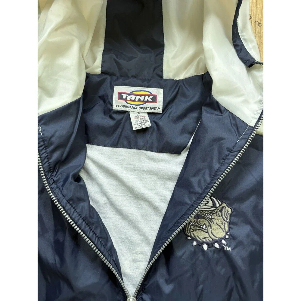 Georgetown Hoyas Tank Vintage Mens XL Bulldog Logo Jacket Coat NCAA Windbreaker